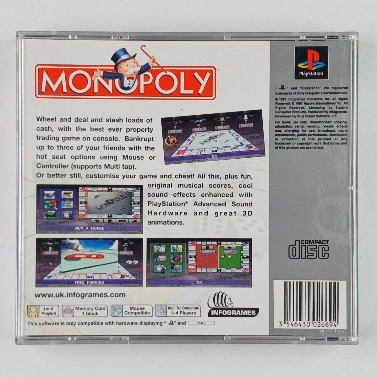 Cash for Games Monopoly (PS1) PS1 PS2 PS3 PS4 NZ AU