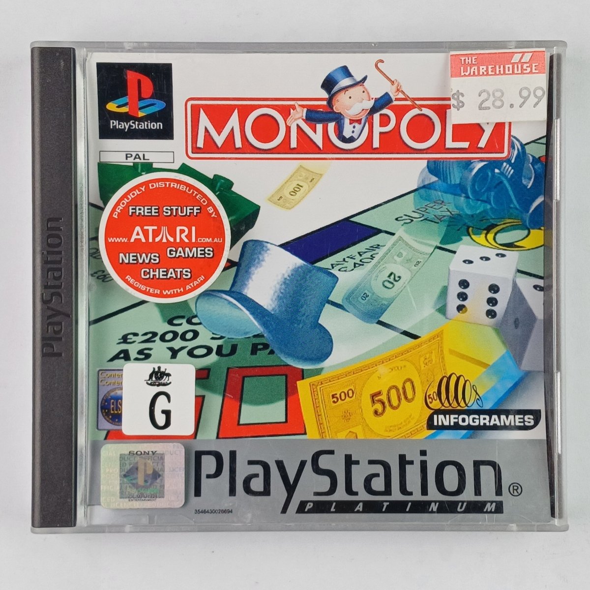 Cash for Games Monopoly (PS1) PS1 PS2 PS3 PS4 NZ AU