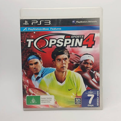 Cash for Games Top Spin 4 (PS3) PS1 PS2 PS3 PS4 NZ AU