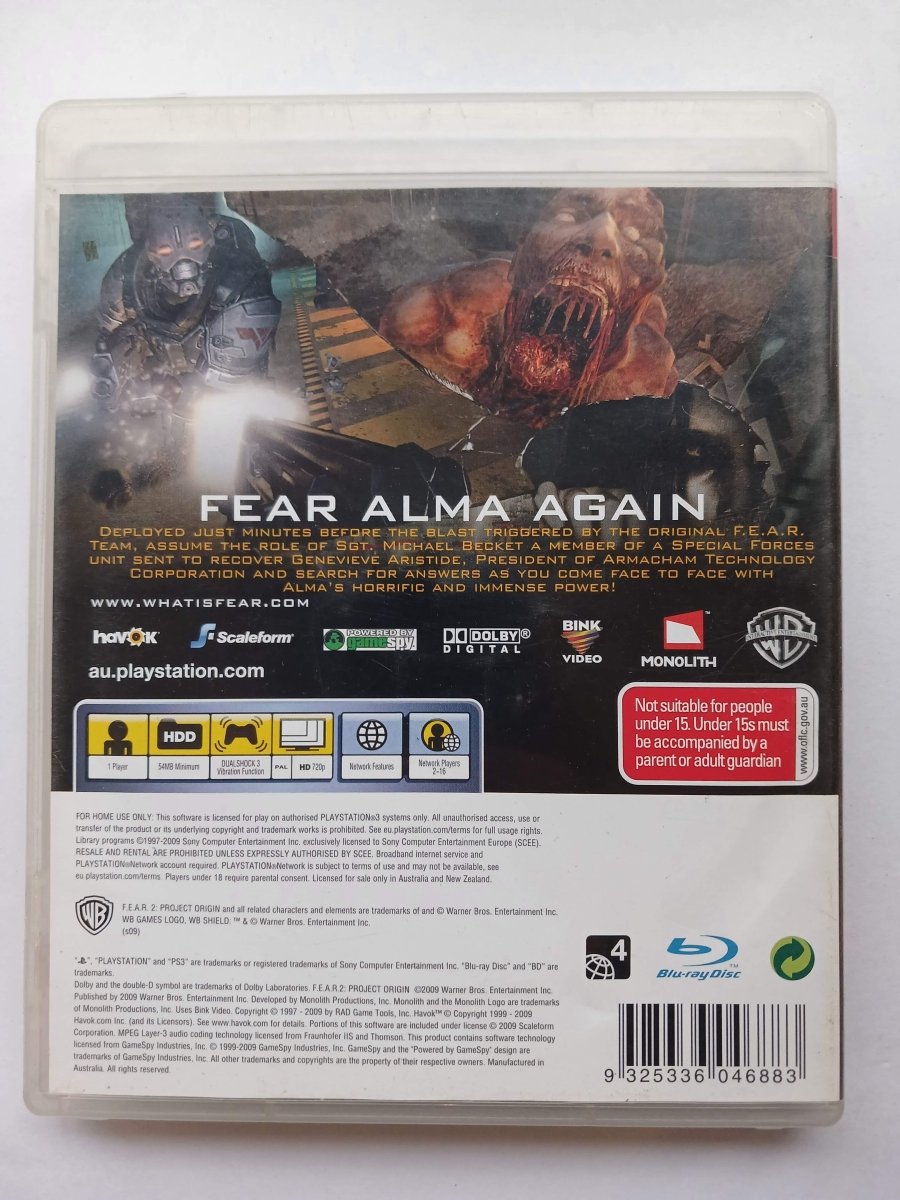 F.E.A.R. 2: Project Origin (PS3)