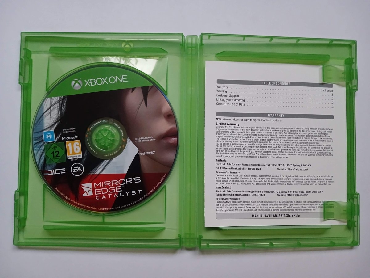 Cash for Games Xbox One Mirror's Edge Catalyst