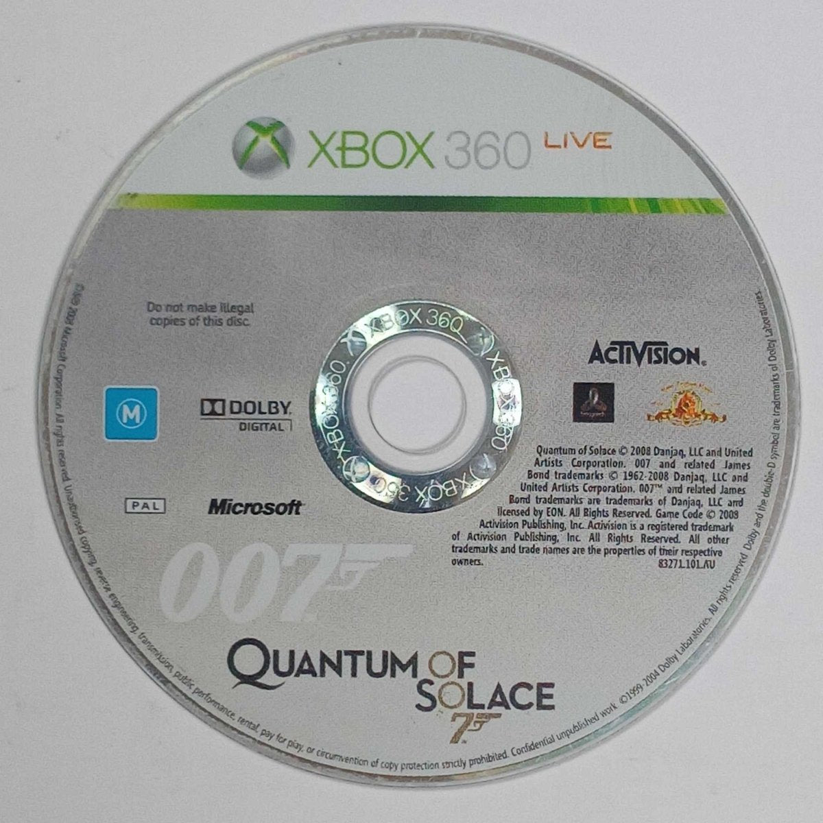 Cash for Games 007: Quantum of Solace (Xbox 360) PS1 PS2 PS3 PS4 NZ AU