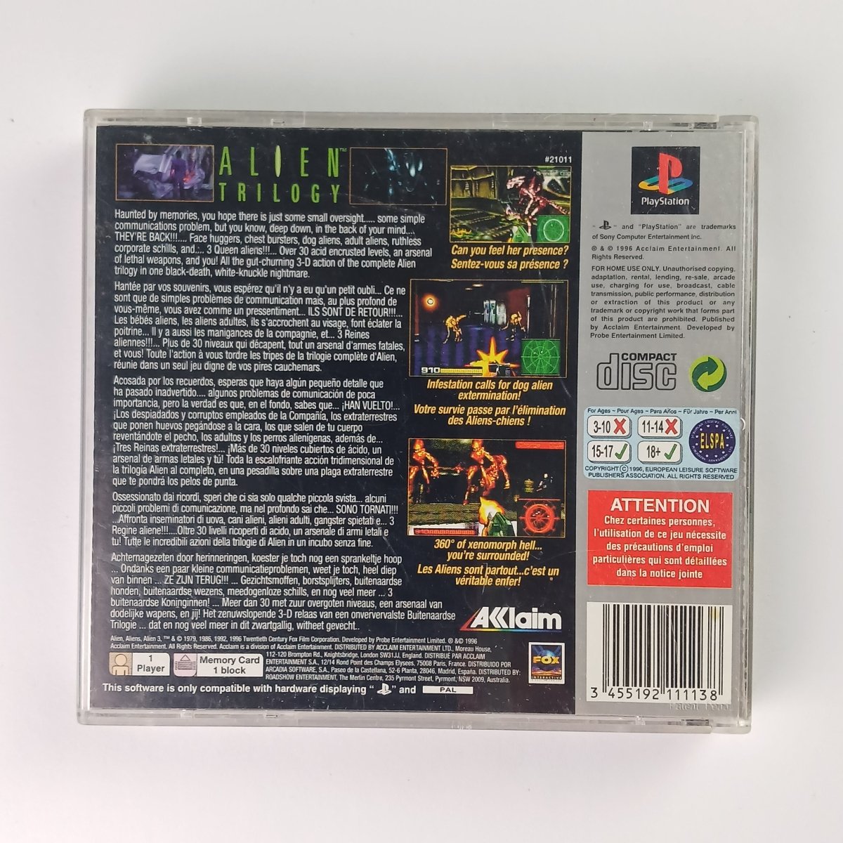 Cash for Games Alien Trilogy (PS1) PS1 PS2 PS3 PS4 NZ AU