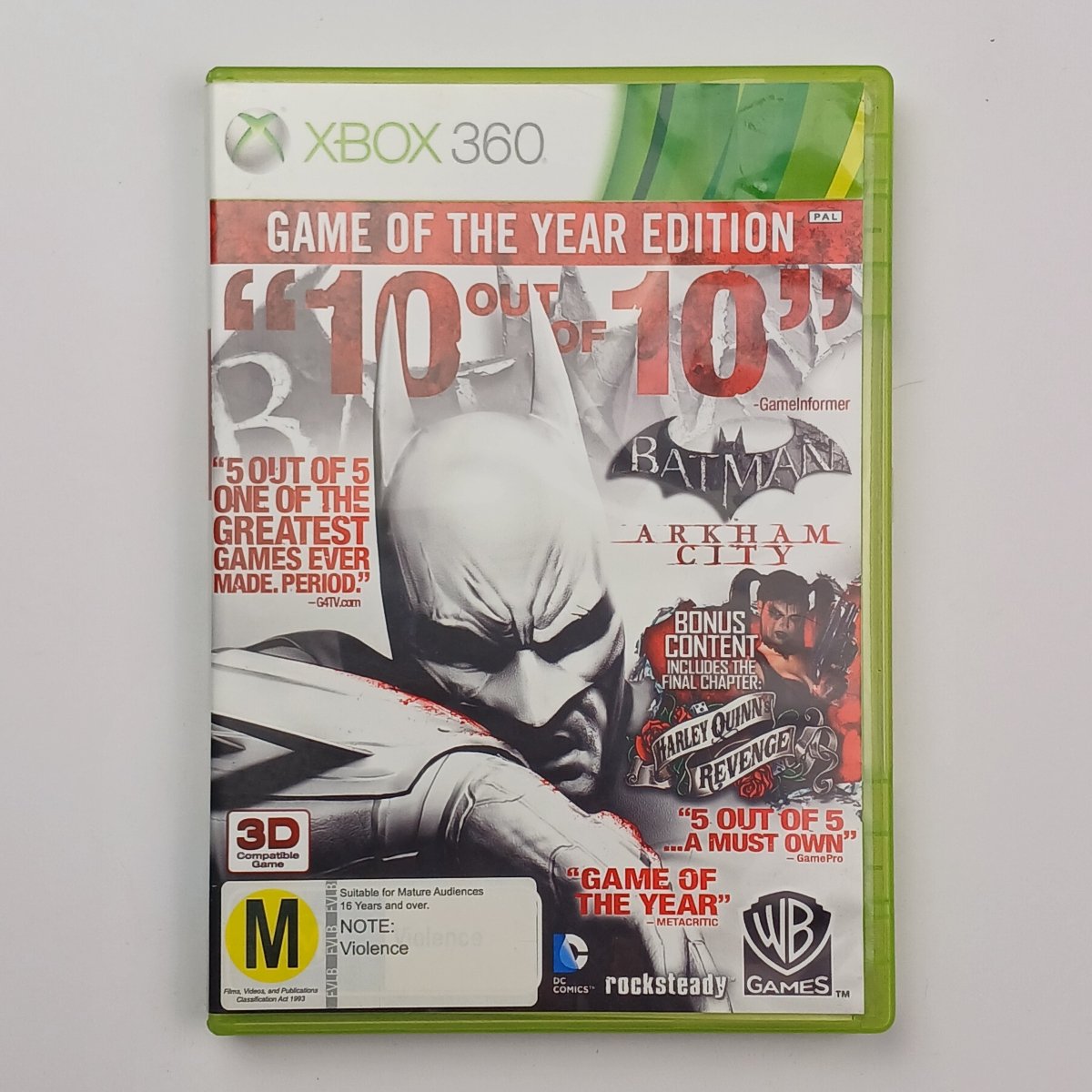 Cash for Games Batman: Arkham City Game of the Year Edition (Xbox 360) PS1 PS2 PS3 PS4 NZ AU