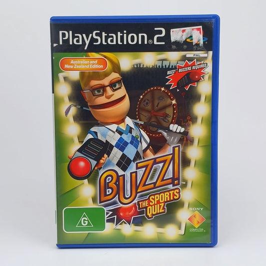 Cash for Games Buzz!: The Sports Quiz - PAL (PS2) PS1 PS2 PS3 PS4 NZ AU