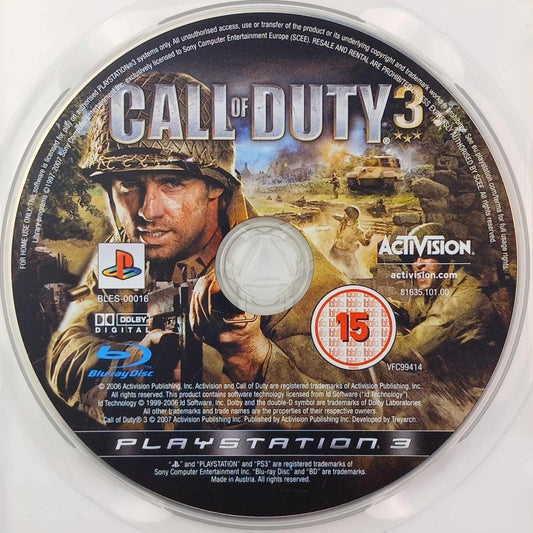 Cash for Games Call of Duty 3 (PS3) PS1 PS2 PS3 PS4 NZ AU