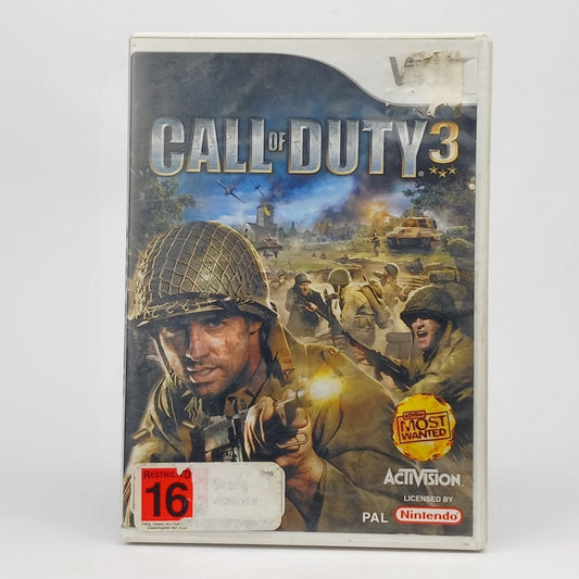 Cash for Games Call of Duty 3 (Wii) PS1 PS2 PS3 PS4 NZ AU