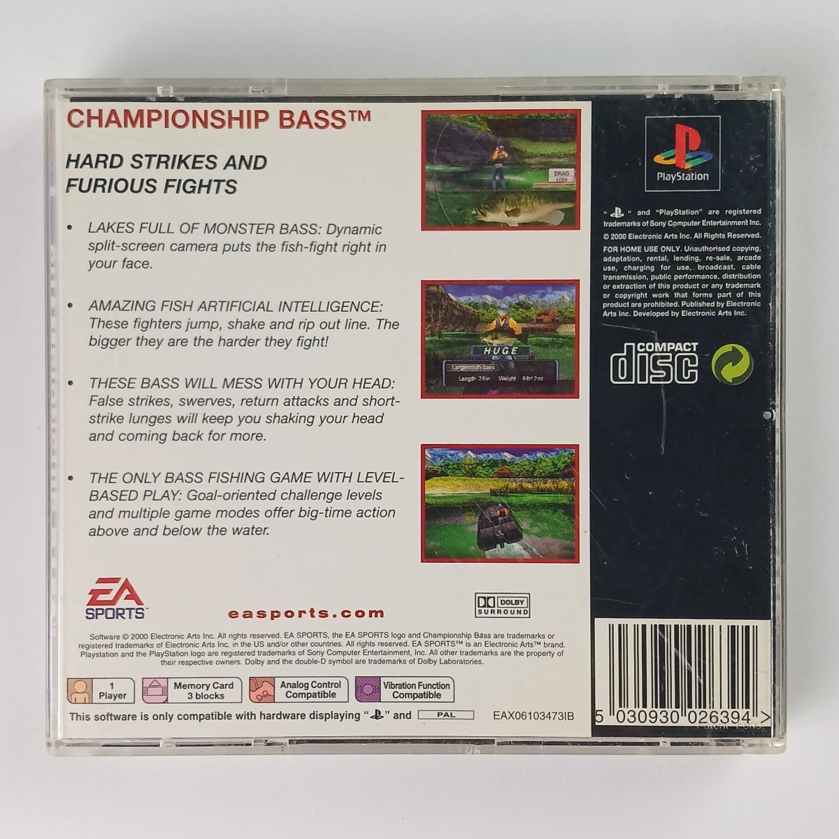 Cash for Games Championship Bass (PS1) PS1 PS2 PS3 PS4 NZ AU