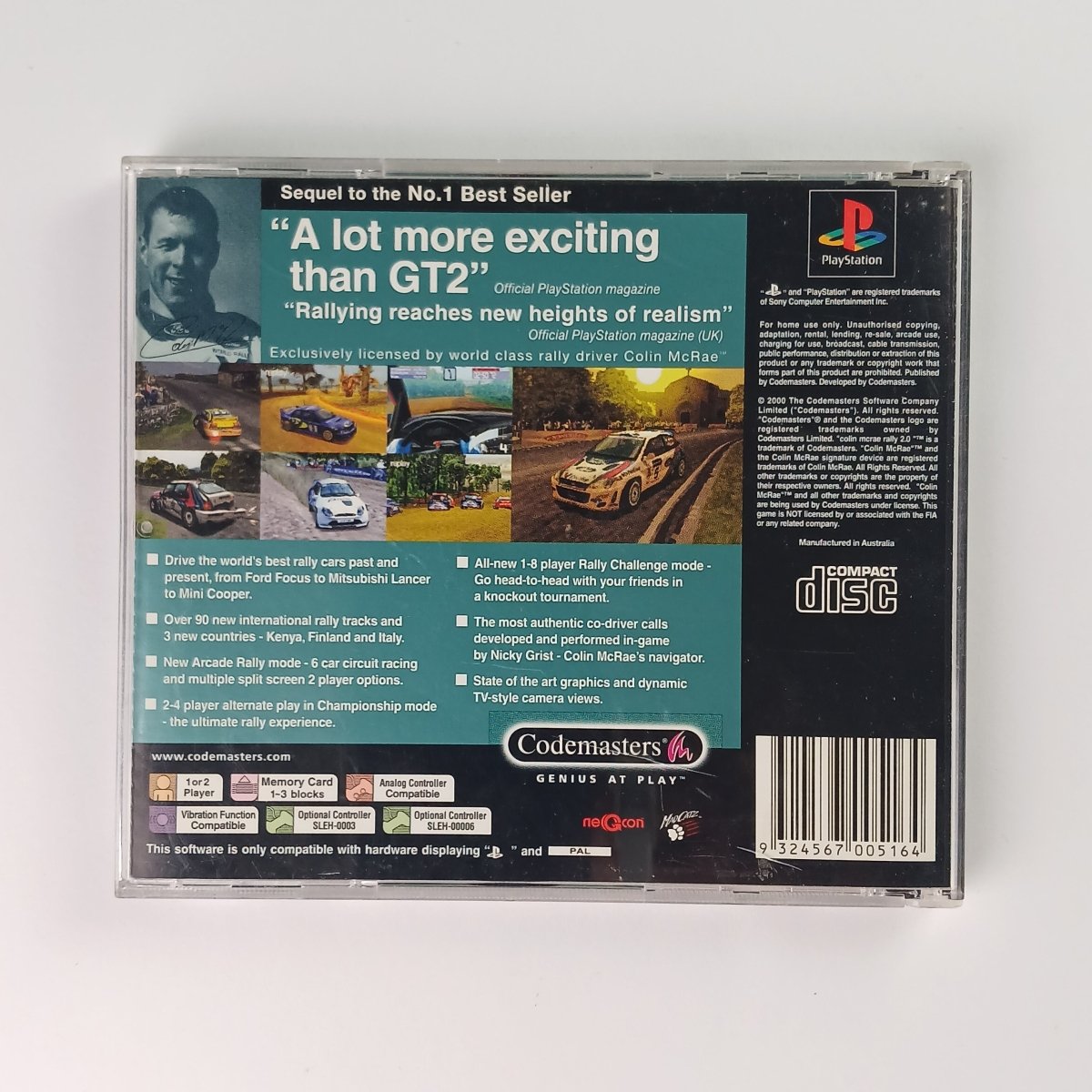 Cash for Games Colin McRae Rally 2.0 (PS1) PS1 PS2 PS3 PS4 NZ AU