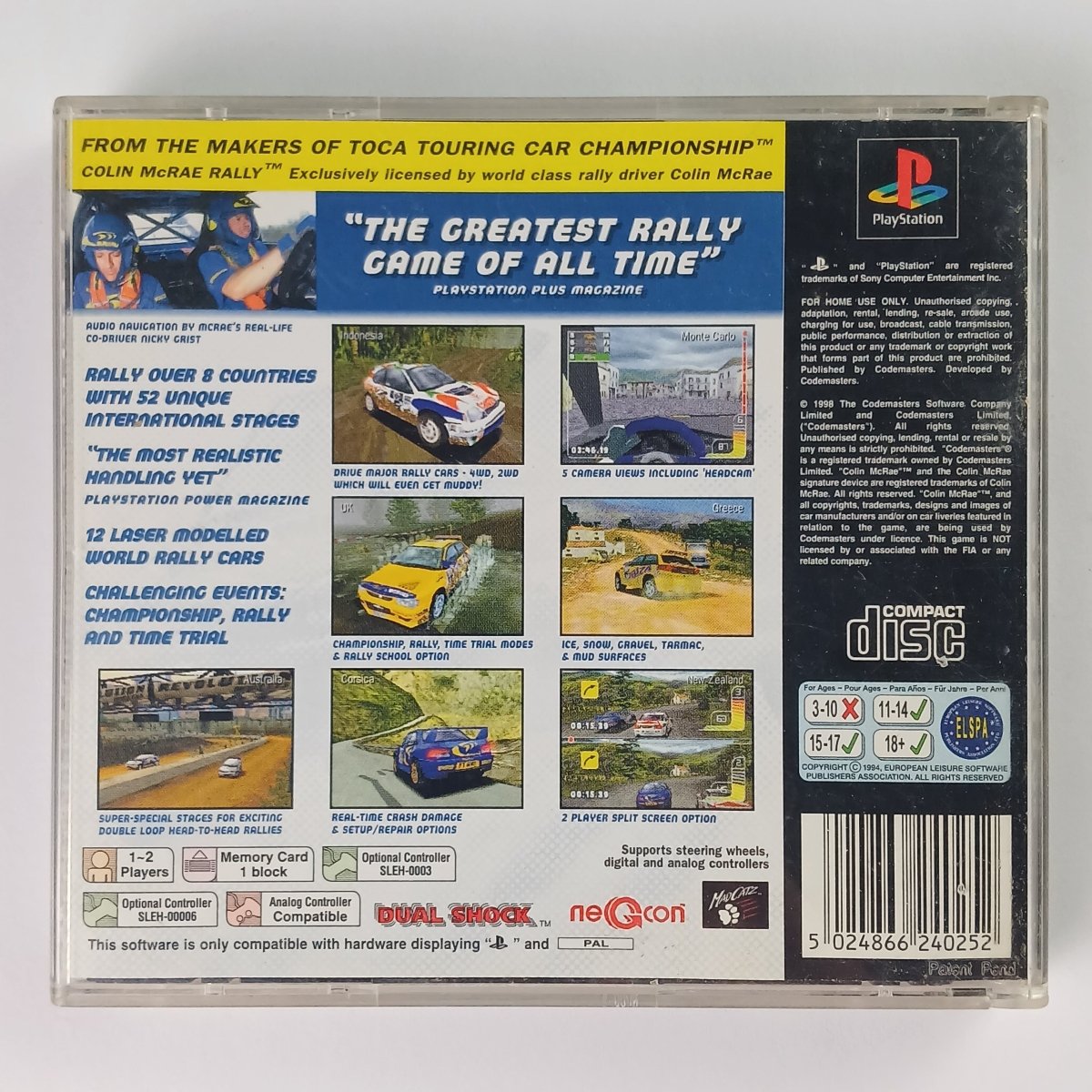 Cash for Games Colin McRae Rally (PS1) PS1 PS2 PS3 PS4 NZ AU