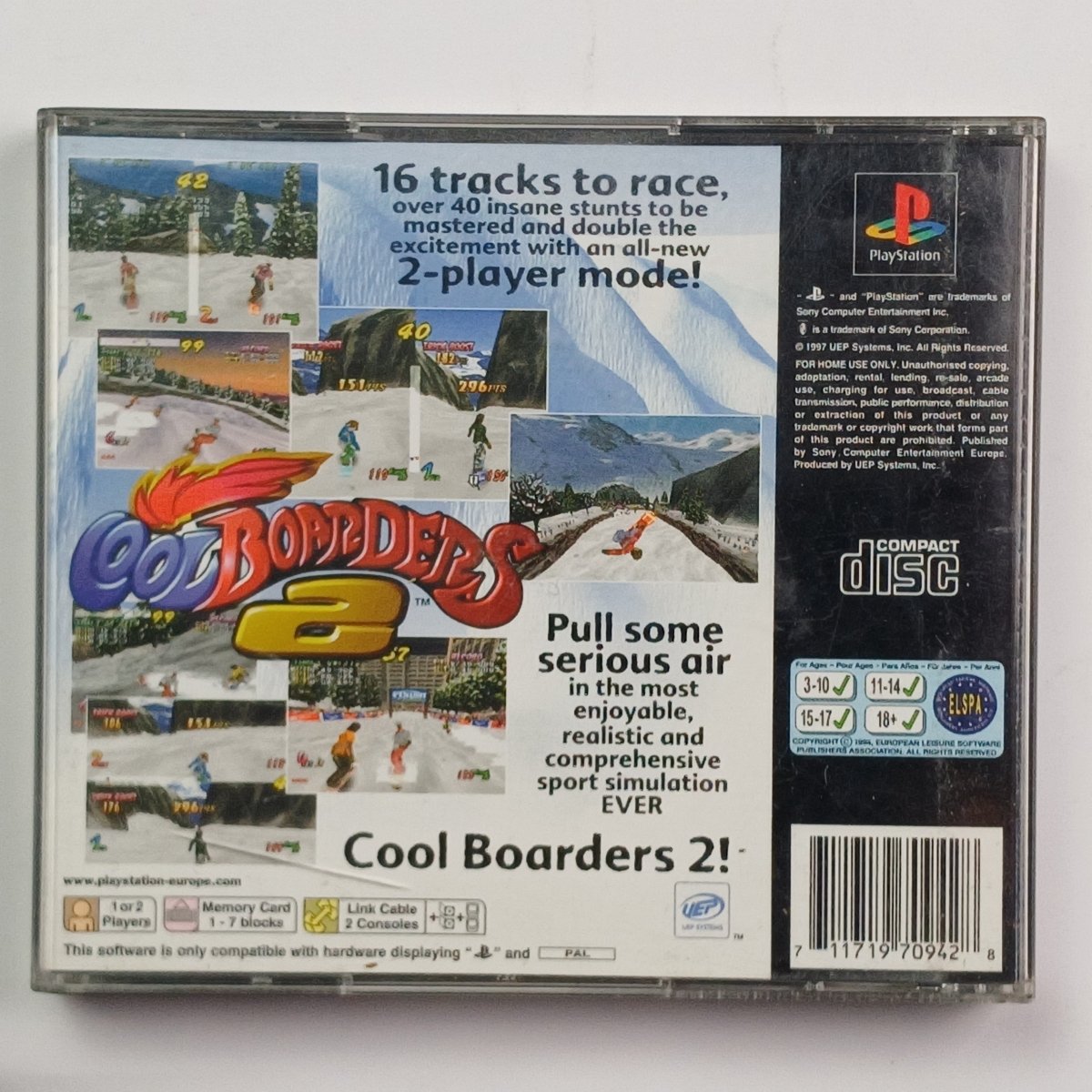 Cash for Games Cool Boarders 2 - unoriginal case (PS1) PS1 PS2 PS3 PS4 NZ AU