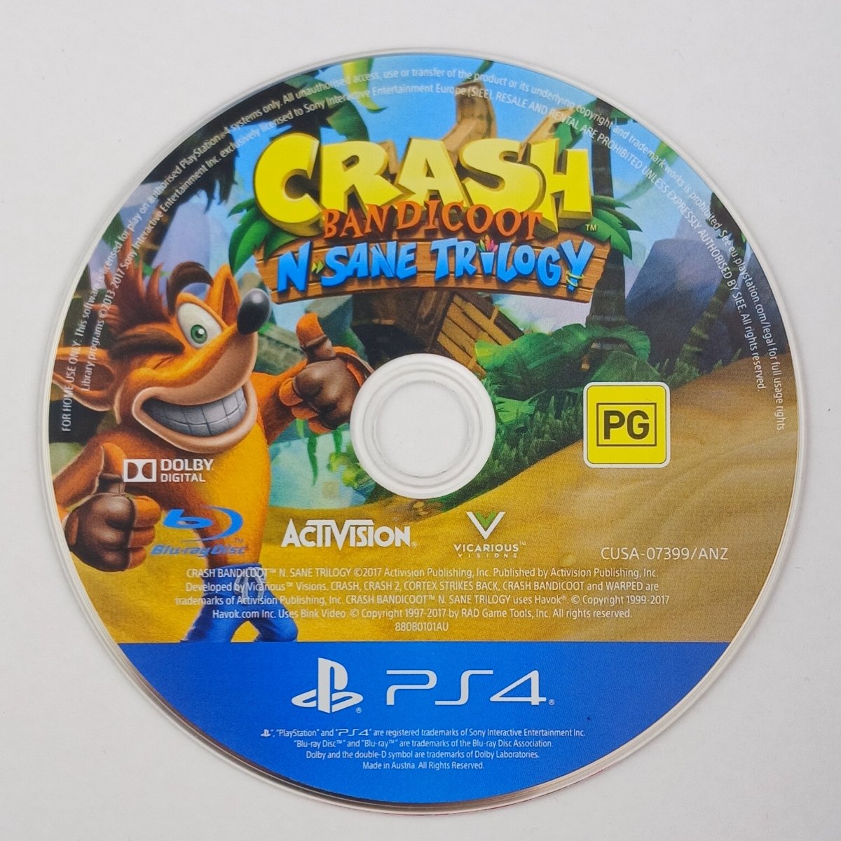 Cash for Games Crash Bandicoot N. Sane Trilogy (PS4) PS1 PS2 PS3 PS4 NZ AU