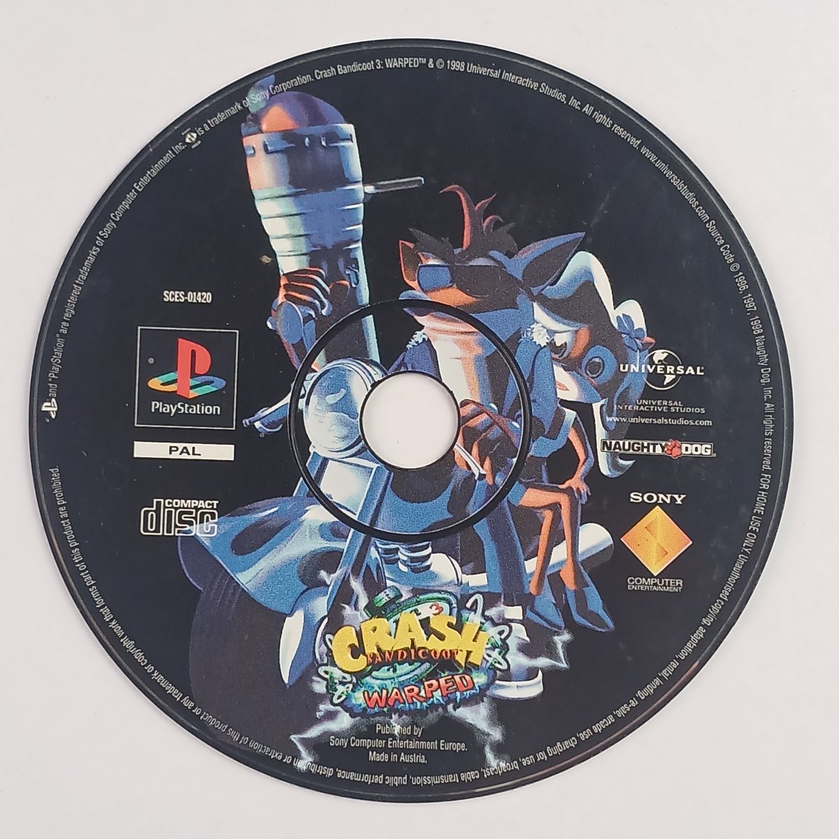 Cash for Games Crash Bandicoot: Warped - Disc Only (PS1) PS1 PS2 PS3 PS4 NZ AU