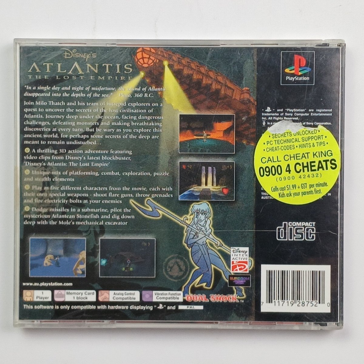 Cash for Games Disney's Atlantis: The Lost Empire - PAL (PS1) PS1 PS2 PS3 PS4 NZ AU