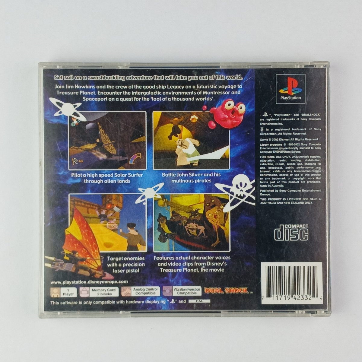 Cash for Games Disney's Treasure Planet (PS1) PS1 PS2 PS3 PS4 NZ AU