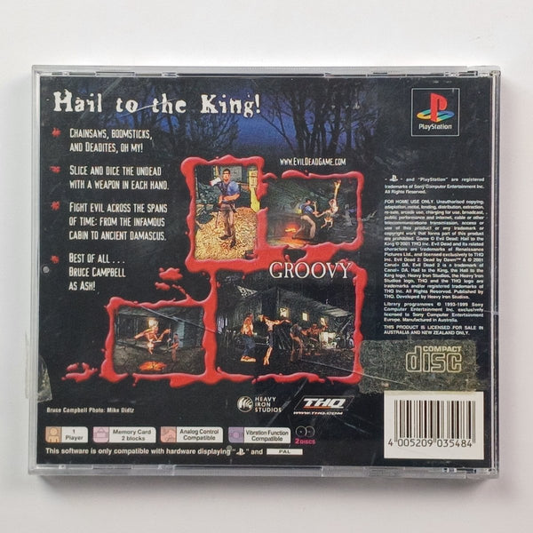 Jeu PS1 Evil Dead – PlayStation 1 – Bon état – EAN 4005209032889