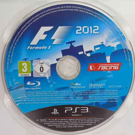 Cash for Games F1 2012 (PS3) PS1 PS2 PS3 PS4 NZ AU