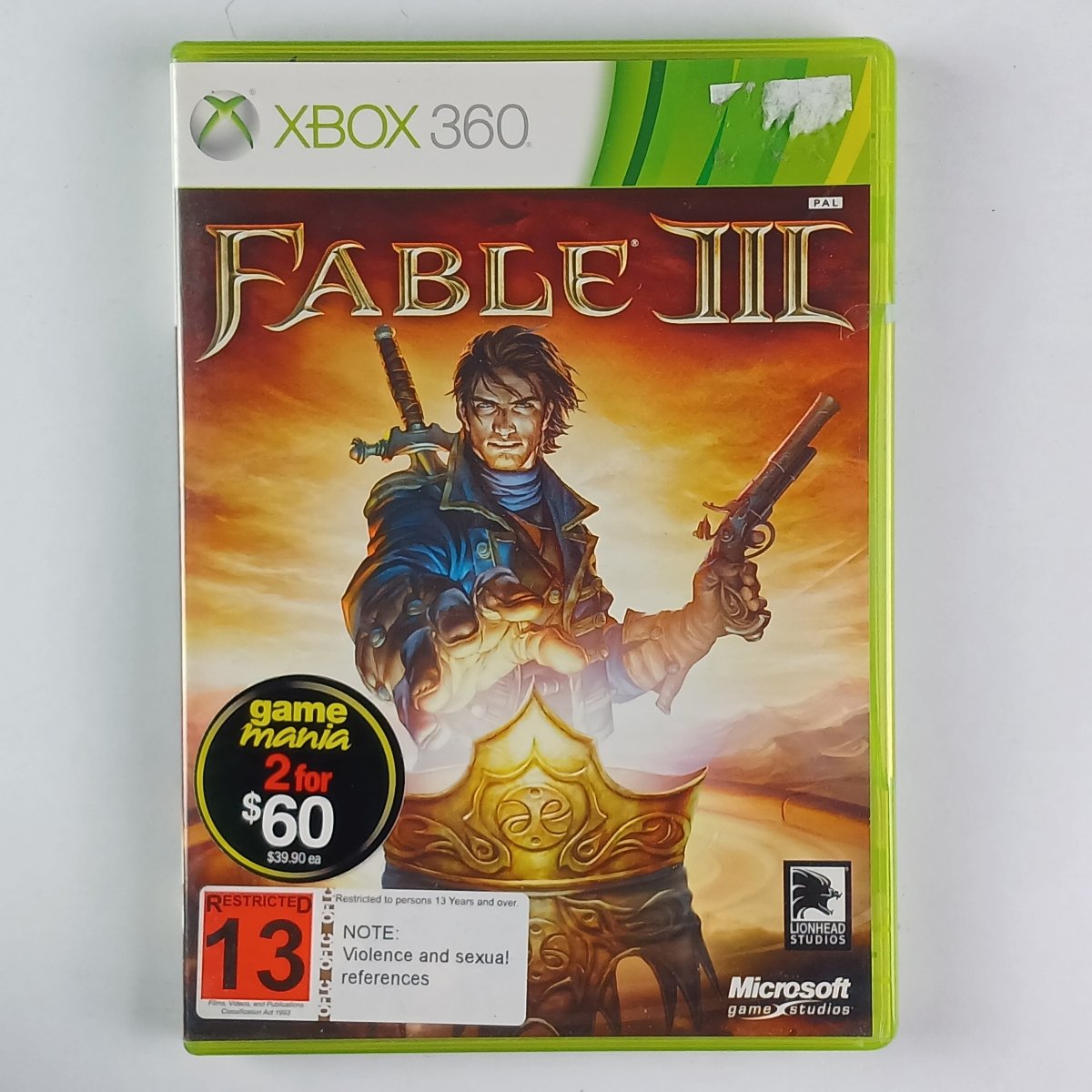 Cash for Games Fable 3 (Xbox 360) PS1 PS2 PS3 PS4 NZ AU