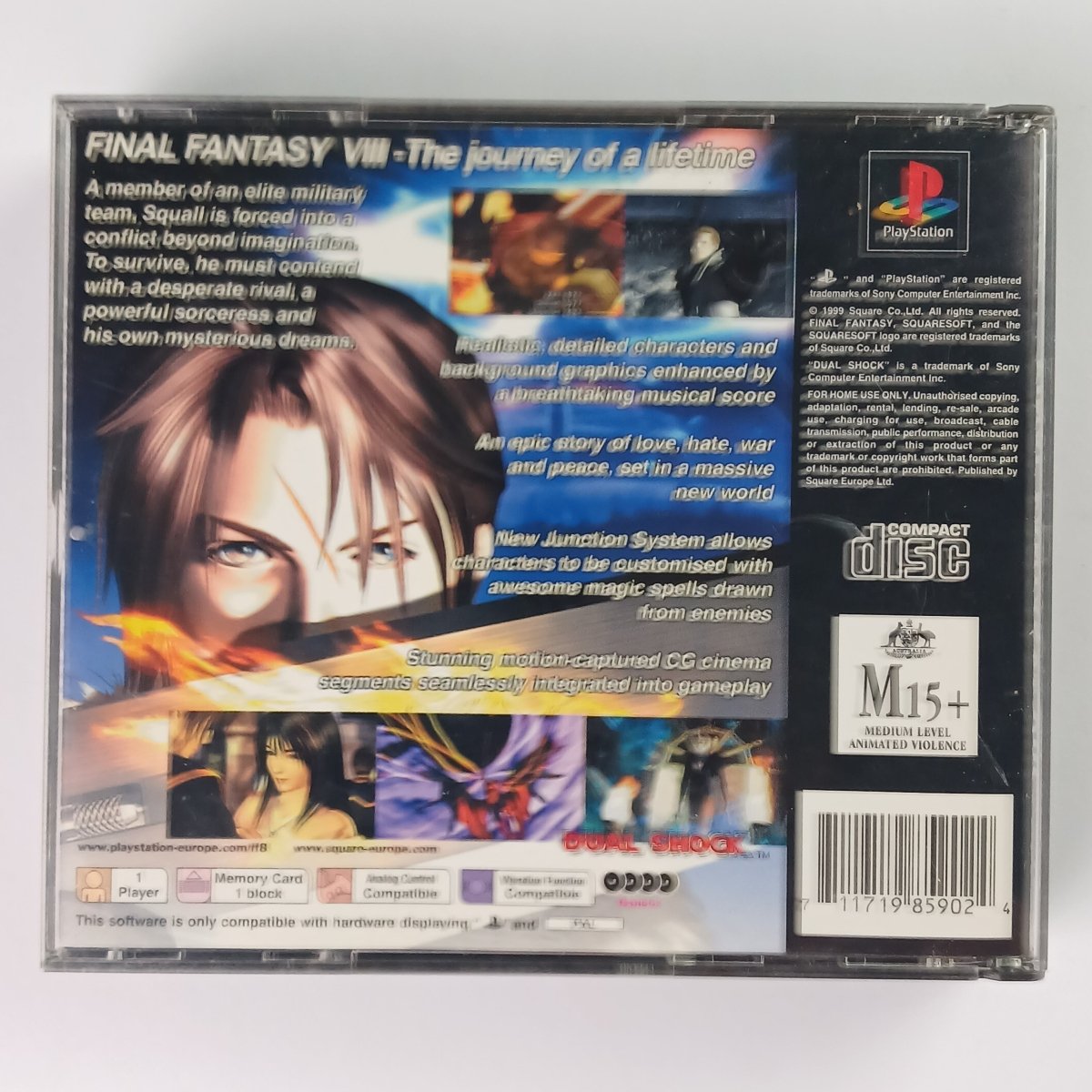 Cash for Games Final Fantasy VIII (PS1) PS1 PS2 PS3 PS4 NZ AU