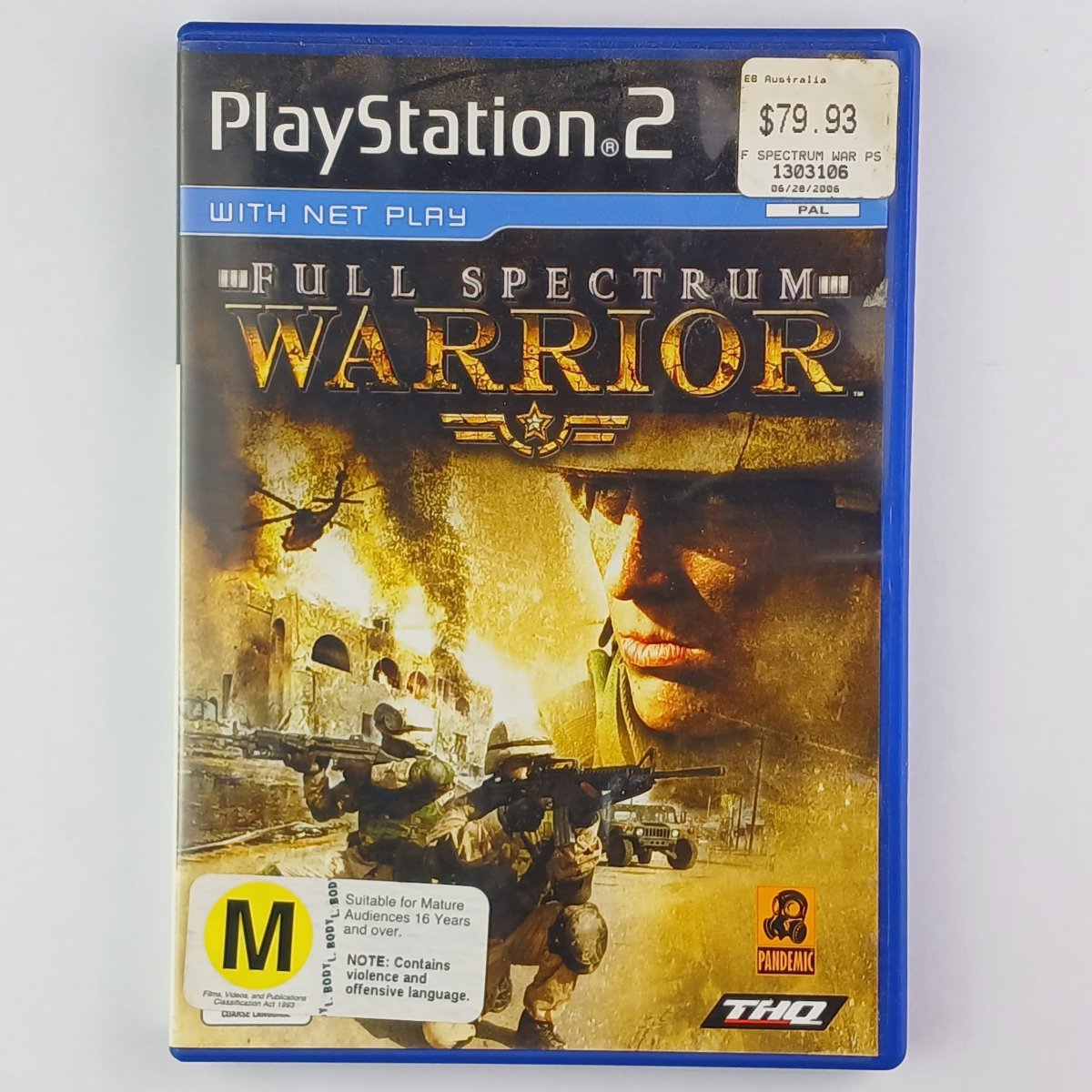 Cash for Games Full Spectrum Warrior (PS2) PS1 PS2 PS3 PS4 NZ AU