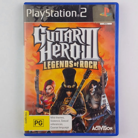 Cash for Games Guitar Hero III: Legends of Rock - PAL (PS2) PS1 PS2 PS3 PS4 NZ AU