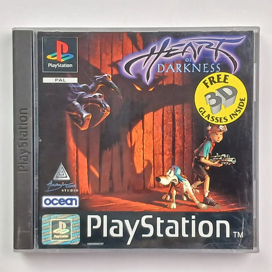 Cash for Games Heart Of Darkness - PAL (PS1) + 3D Glasses PS1 PS2 PS3 PS4 NZ AU