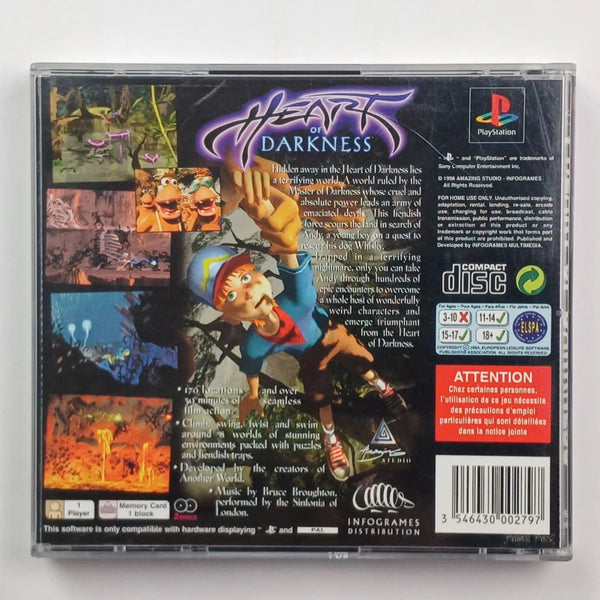 Lunette 3D du jeu heart of darkness playstation 1