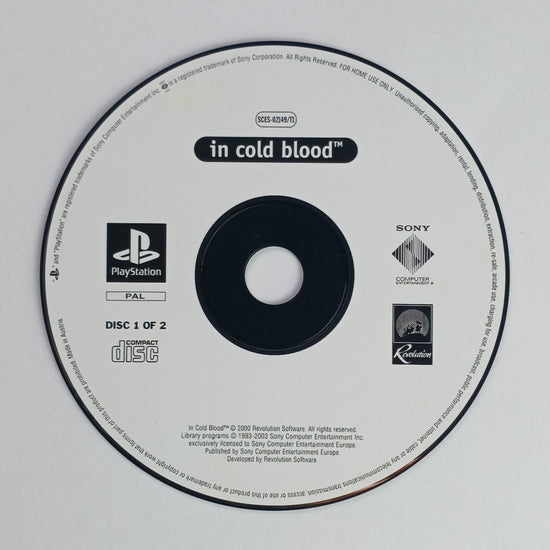 Cash for Games In Cold Blood (PS1) PS1 PS2 PS3 PS4 NZ AU