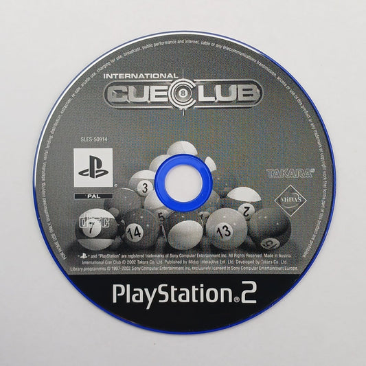 Cash for Games International Cue Club - Disc Only (PS2) PS1 PS2 PS3 PS4 NZ AU