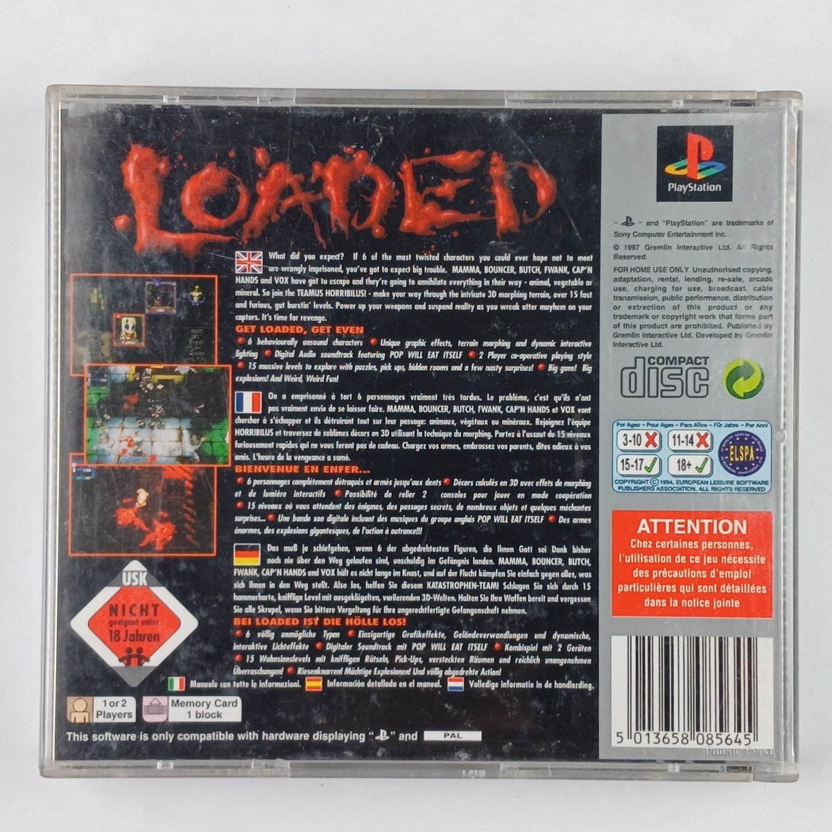 Cash for Games Loaded (PS1) PS1 PS2 PS3 PS4 NZ AU