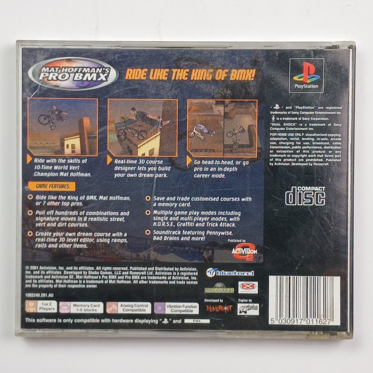 Cash for Games Mat Hoffman’s Pro BMX - no manual (PS1) PS1 PS2 PS3 PS4 NZ AU