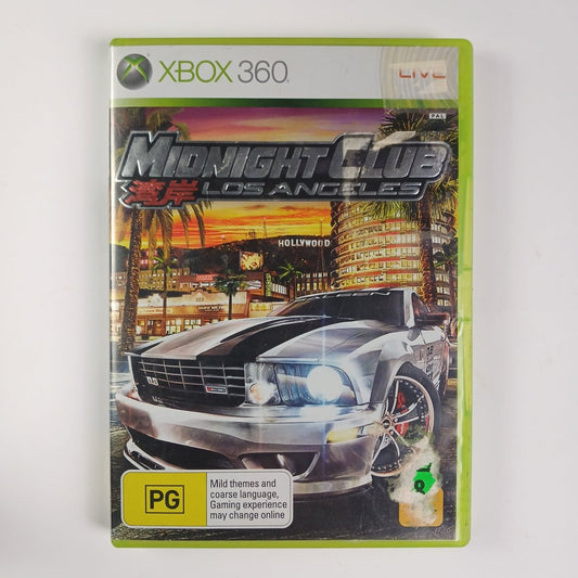 Cash for Games Midnight Club Los Angeles (Xbox 360) PS1 PS2 PS3 PS4 NZ AU