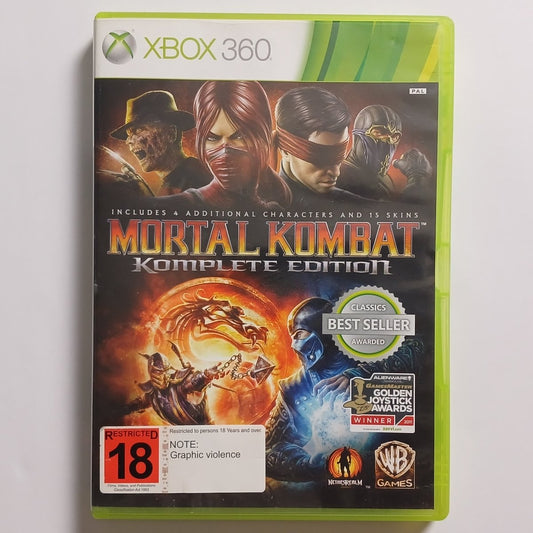 Cash for Games Mortal Kombat Komplete Edition (Xbox 360) PS1 PS2 PS3 PS4 NZ AU