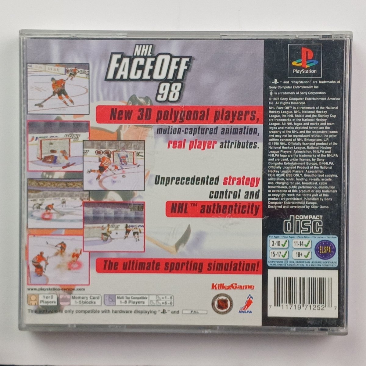 Cash for Games NHL Face Off 98 - PAL (PS1) PS1 PS2 PS3 PS4 NZ AU