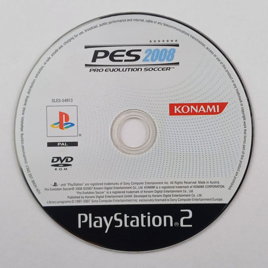 Cash for Games Pro Evolution Soccer 2008 - PAL (PS2) PS1 PS2 PS3 PS4 NZ AU