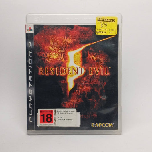 Cash for Games Resident Evil 5 (PS3) PS1 PS2 PS3 PS4 NZ AU