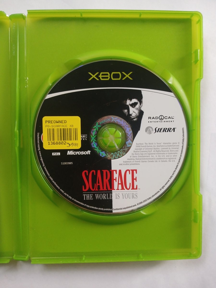 Cash for Games Scarface: The World Is Yours (Xbox) PS1 PS2 PS3 PS4 NZ AU