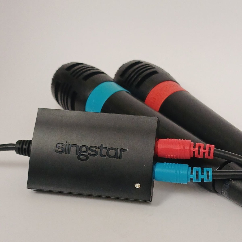 SingStar Microphones Red Blue for PS2 PS3 Cash for Games