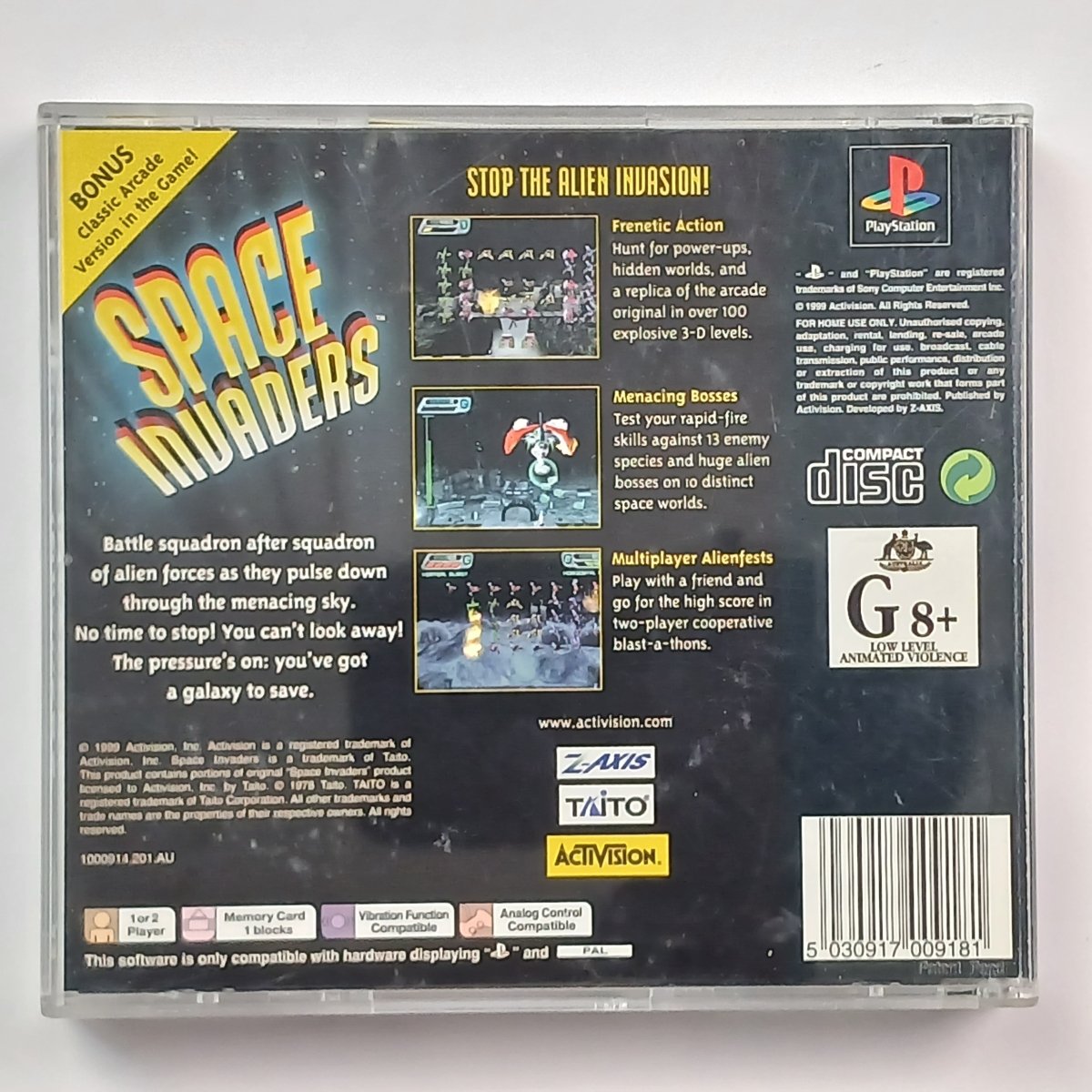 Cash for Games Space Invaders (PS1) PS1 PS2 PS3 PS4 NZ AU