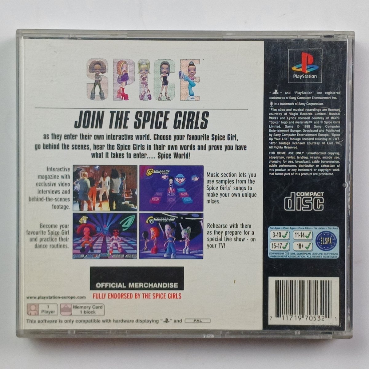 Cash for Games Spice World - PAL (PS1) PS1 PS2 PS3 PS4 NZ AU