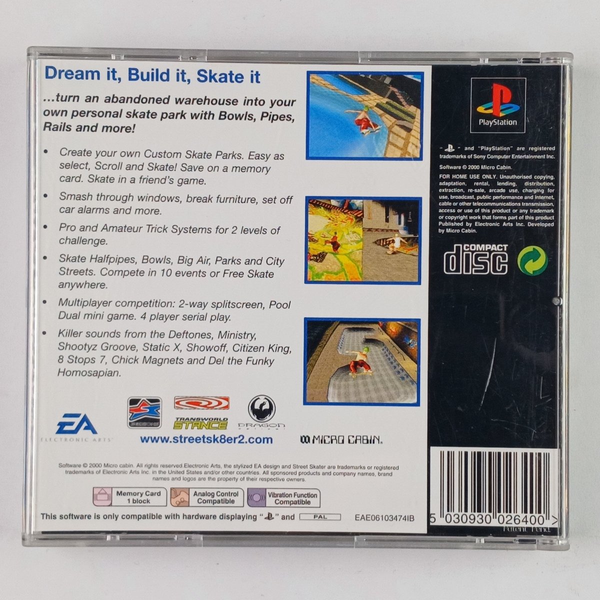 Cash for Games Street Skater 2 (PS1) PS1 PS2 PS3 PS4 NZ AU