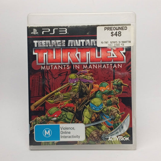 Cash for Games Teenage Mutant Ninja Turtles Mutants In Manhattan (PS3) PS1 PS2 PS3 PS4 NZ AU