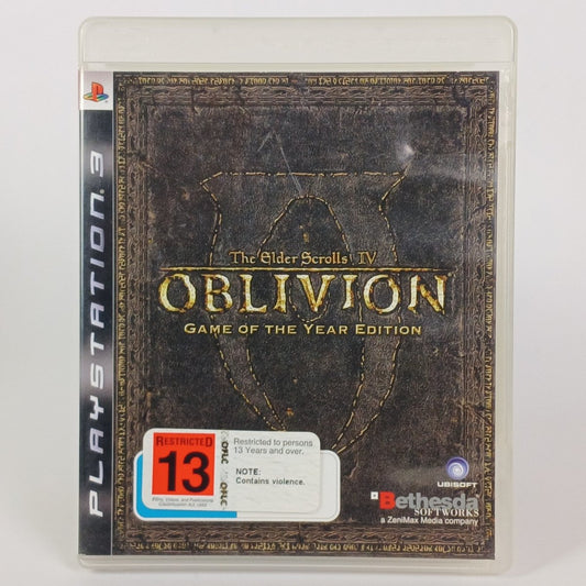 Cash for Games The Elder Scrolls IV Oblivion Game of the Year Edition (PS3) PS1 PS2 PS3 PS4 NZ AU