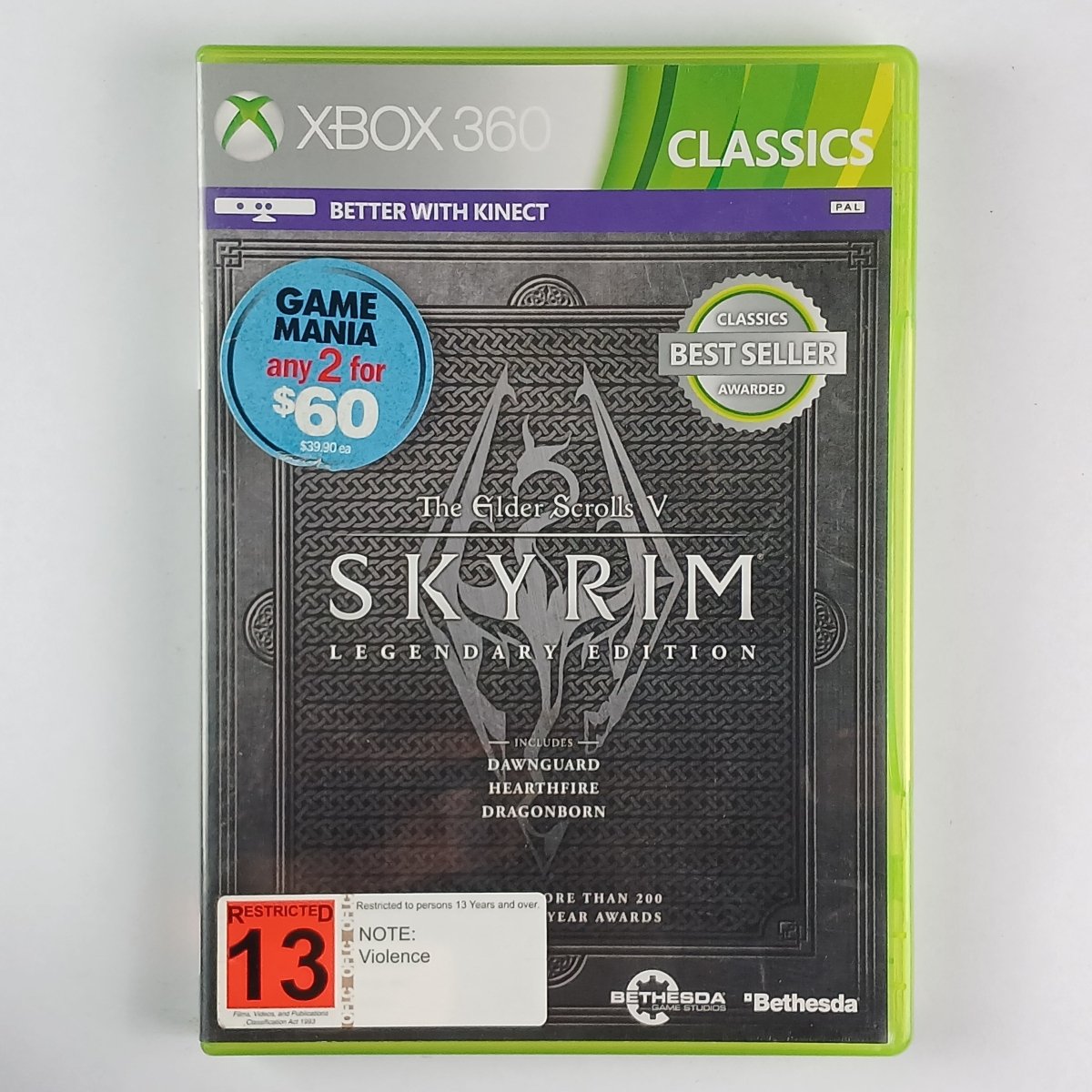 Cash for Games The Elder Scrolls V: Skyrim - Legendary Edition (Xbox 360) PS1 PS2 PS3 PS4 NZ AU