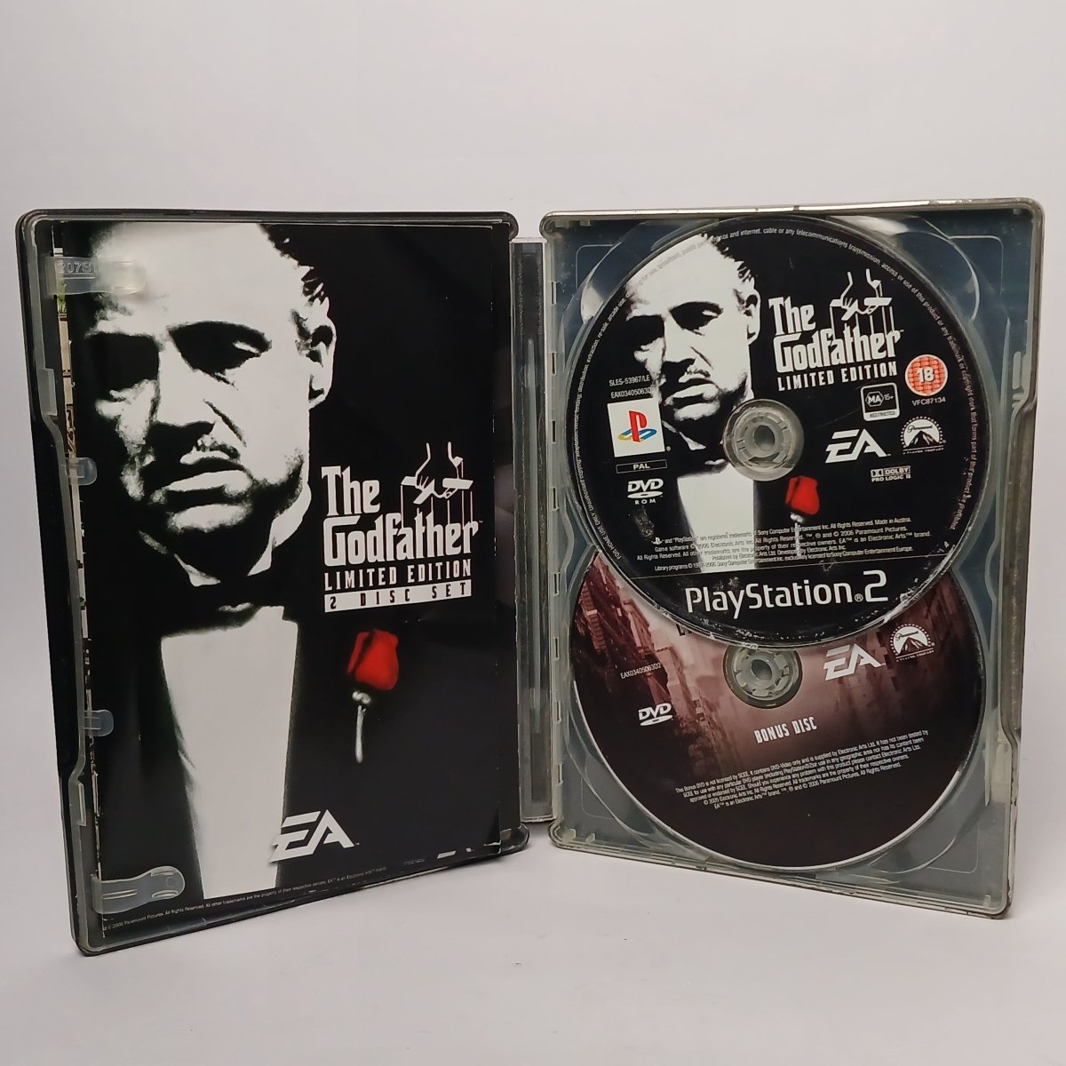 Cash for Games The Godfather - Steel Case (PS2) PS1 PS2 PS3 PS4 NZ AU