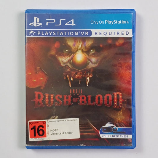 Cash for Games Until Dawn: Rush of Blood (PS4) PS1 PS2 PS3 PS4 NZ AU