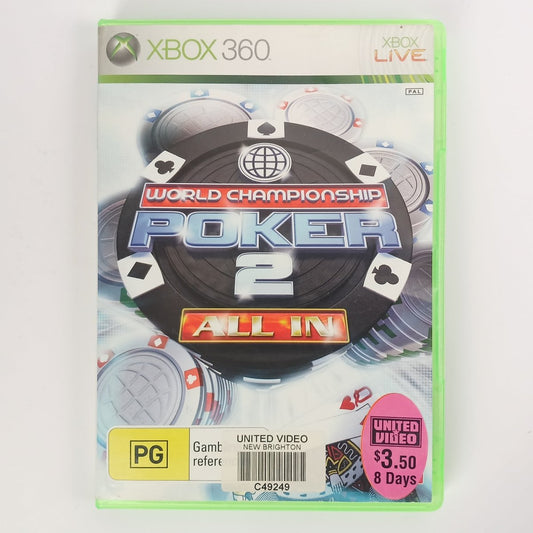 Cash for Games World Championship Poker 2: All In (Xbox 360) PS1 PS2 PS3 PS4 NZ AU