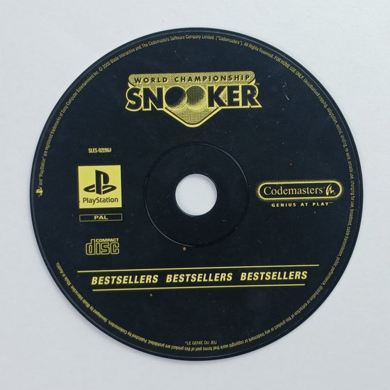 Cash for Games World Snooker Championship (PS1) PS1 PS2 PS3 PS4 NZ AU