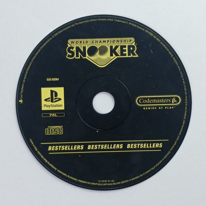 Cash for Games World Snooker Championship (PS1) PS1 PS2 PS3 PS4 NZ AU