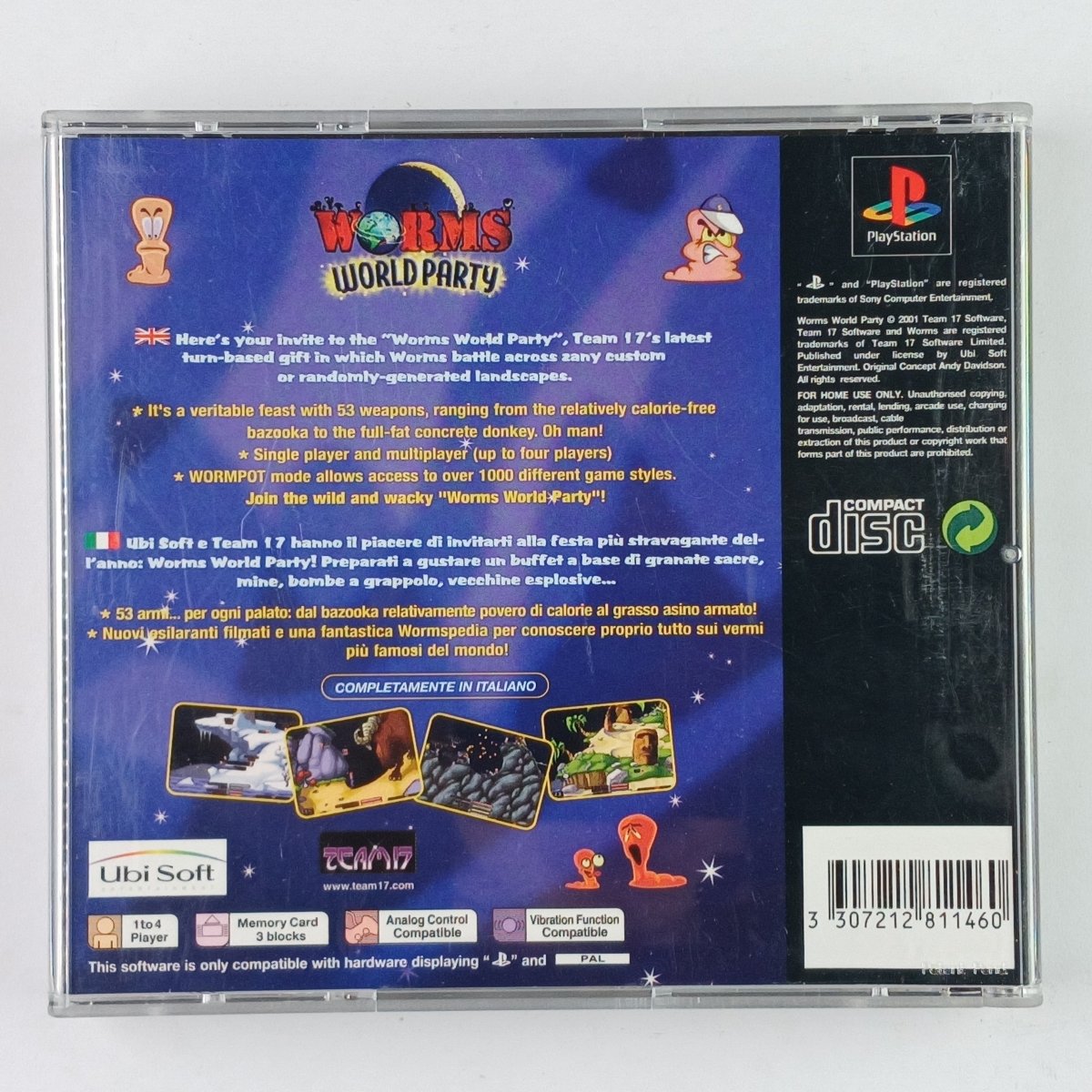 Cash for Games Worms World Party (PS1) PS1 PS2 PS3 PS4 NZ AU